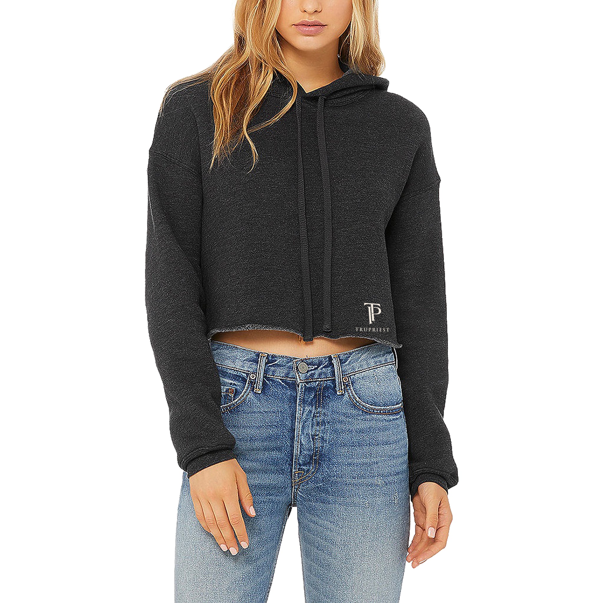 Cropped Fleece Hoodie