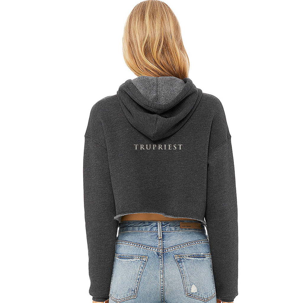 Cropped Fleece Hoodie
