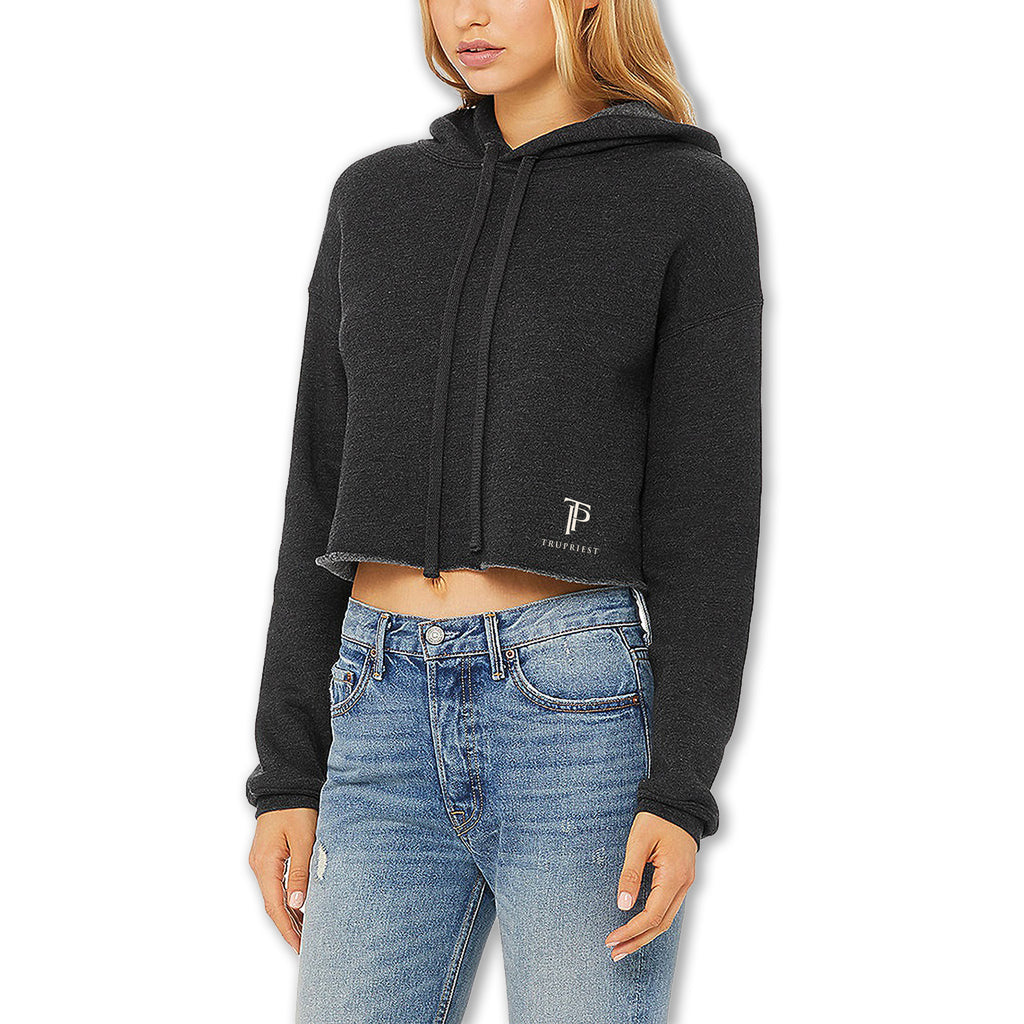 Cropped Fleece Hoodie